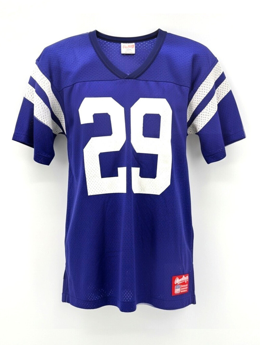 Vintage Rawlings Football Jersey #29 Blue Adult Large - Made in USA